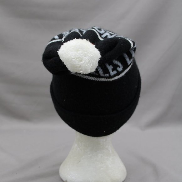 Vintage LA Kings Beanie / Toque - Wrap Script Wool Blend - Adult One Size - Picture 5 of 6